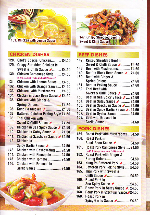 Lees kitchen Chinese takeaway menu in Pontypool